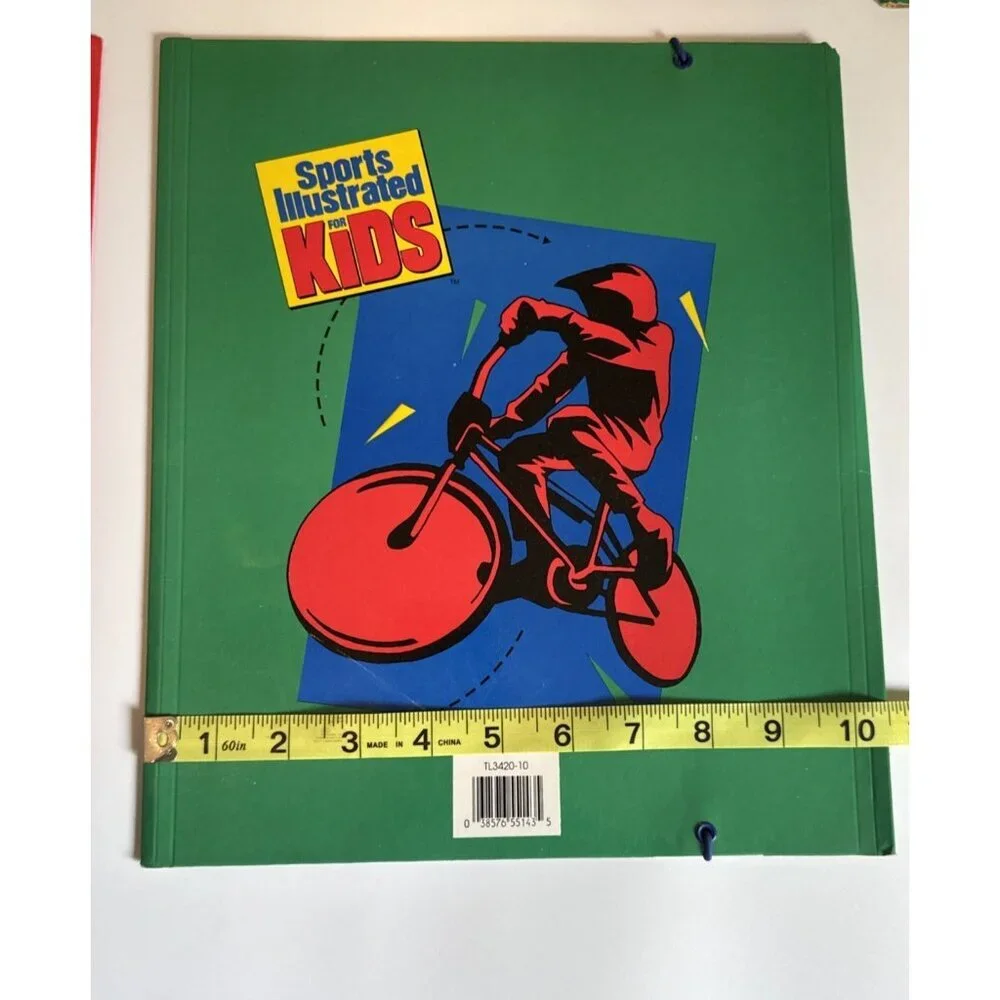 Vintage Sports Illustrated for Kids Assignment Folders Lot of 6 Colorful 1991